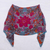 Modal shawl, 'Spring Colors' - Floral Modal Shawl from Peru (image 2b) thumbail