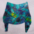 Modal shawl, 'Summer Vibes' - Abstract Print Modal Shawl (image 2b) thumbail