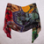 Modal shawl, 'Nature's Bounty' - Fruit and Vegetable Print Shawl (image 2b) thumbail
