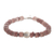 Rhodochrosite beaded bracelet, 'Color of Romance' - Natural Rhodochrosite Bracelet (image 2c) thumbail