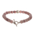 Rhodochrosite beaded bracelet, 'Color of Romance' - Natural Rhodochrosite Bracelet (image 2d) thumbail