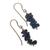 Lapis lazuli beaded dangle earrings, 'Naturally Blue' - Sterling Earrings with Lapis Lazuli (image 2c) thumbail