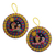 Fabric ornaments, 'Lullaby in the Andes' (pair) - Colorful Fabric Nativity Ornaments (Pair) (image 2a) thumbail