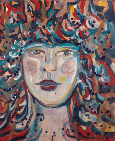 'Opera Woman' - Portrait Painting in Acrylic on Canvas