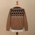 Suéter tipo pullover 100% alpaca - Sweater 100% Alpaca con Diseños Geométricos