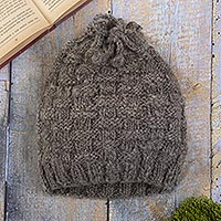 Featured review for 100% alpaca hat and neck warmer, Checkerboard Warmth