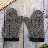 100% alpaca mittens, Andean Hands