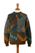 Men's alpaca pullover sweater, 'Quinoa Leaf' - Multicolored Geometric Patterned Men's Pullover Sweater (image 2a) thumbail