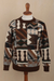 Men's alpaca pullover sweater, 'Inca Tocapu' - Men's Alpaca Pullover with Incan Tocapu Inspired Design (image 2b) thumbail