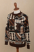 Men's alpaca pullover sweater, 'Inca Tocapu' - Men's Alpaca Pullover with Incan Tocapu Inspired Design (image 2c) thumbail