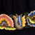 Bestickter Minirock, 'Qashwa' - Handgefertigter schwarzer, mit Blumen bestickter Minirock aus Peru