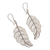Sterling silver filigree dangle earrings, 'Regal Leaves' - Handcrafted Filigree Earrings in Sterling Silver (image 2c) thumbail