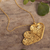 Gold plated filigree locket necklace, 'Closer to the Heart' - Handcrafted Heart Locket Necklace in 21k Gold Plate (image 2d) thumbail
