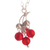 Agate pendant necklace, 'Cherry Delight' - 925 Sterling Silver Chain With Agate Bead Pendant Peru (image 2d) thumbail