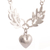 Sterling silver pendant necklace, 'Heart Victorious' - 925 Sterling Silver Pendant Necklace With Heart and Branches (image 2d) thumbail