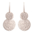 Sterling silver dangle earrings, 'Treasured Textures' - Modern Sterling Dangle Earrings thumbail