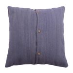 Wool cushion cover, 'Modern Diamonds' - Multicolored Handloomed Wool Cushion Cover