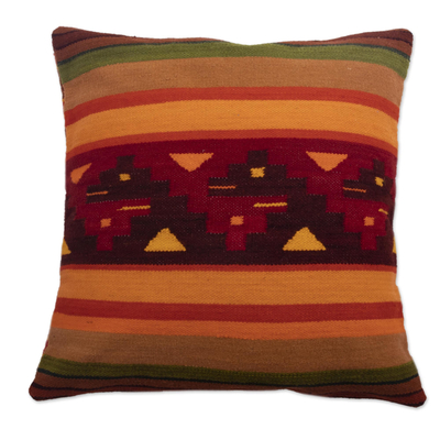 Artisan Handwoven Wool Cushion Cover