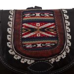 Leather backpack, 'Cusco Trek' - Suede and Leather Backpack with Flap and Drawstring