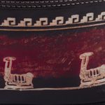 Leather backpack, 'Cusco Trek' - Suede and Leather Backpack with Flap and Drawstring