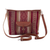 Leather accent wool shoulder bag, 'Cusco Road' - Leather Accent Handloomed Wool Shoulder Bag From Peru thumbail