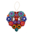 Ceramic ornament, 'Christmas Doves of Peace' - Handcrafted Heart-Shaped Ceramic Ornament (image 2a) thumbail