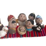 Ceramic nativity set, 'Wise Andeans' (10 pieces) - Ceramic Nativity Scene Figures With Andean Theme (10 Pieces)
