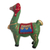 Keramikstatuette „Holiday Llama in Green“ – Lama-Skulptur mit Weihnachtsmotiv