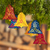 Ceramic ornaments, 'Cheerful Bells' (set of 6) - Artisan Hand Painted Ornaments (Set of 6) (image 2) thumbail