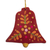 Ceramic ornaments, 'Cheerful Bells' (set of 6) - Artisan Hand Painted Ornaments (Set of 6) (image 2b) thumbail