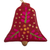 Ceramic ornaments, 'Cheerful Bells' (set of 6) - Artisan Hand Painted Ornaments (Set of 6) (image 2d) thumbail