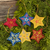 Ceramic ornaments, 'Ayacucho Stars' (set of 6) - Handmade Star Christmas Ornaments (Set of 6) (image 2) thumbail