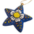 Ceramic ornaments, 'Ayacucho Flowered Stars' (Set of 6) - Ceramic Star Ornaments With Hand-Painted Flowers (Set of 6) (image 2b) thumbail
