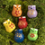 Ceramic ornaments, 'Ayacucho Owls' (set of 6) - Artisan Crafted Ceramic Ornaments (Set of 6) (image 2) thumbail