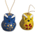 Ceramic ornaments, 'Ayacucho Owls' (set of 6) - Artisan Crafted Ceramic Ornaments (Set of 6) (image 2b) thumbail