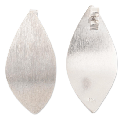 ohrhänger aus 925er Sterlingsilber - Blattförmige Ohrstecker aus Sterlingsilber aus Peru