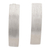 Sterling silver drop earrings, 'Curved Graphic' - Sterling Silver Curved Rectangular Post Earrings (image 2a) thumbail