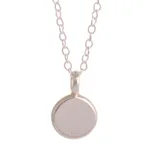 Chrysocolla pendant necklace, 'Blue Green World' - Andean Chrysocolla and Sterling Silver Pendant Necklace