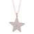 Sterling silver pendant necklace, 'Luminous Star' - Sterling Silver Rounded Star Pendant Necklace from Peru (image 2d) thumbail