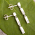 Sterling silver dangle earrings, 'Double Light' - Sterling Silver Dangle Earring Set in Two Parts From Peru (image 2b) thumbail