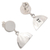 Sterling silver dangle earrings, 'Full Moon Coming' - Sterling Silver Dangle Earrings With Half and Full Circles (image 2e) thumbail