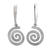 Sterling silver dangle earrings, 'Infinite Spiral' - Sterling Silver Dangle Earrings with Rod and Spiral Motif (image 2a) thumbail