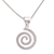 Sterling silver pendant necklace, 'Infinite Spiral' - Sterling Silver Pendant Necklace with Spiral Motif (image 2a) thumbail