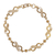 Vergoldetes, filigranes Gliederarmband - Kettenarmband aus 21 Karat vergoldetem Silber mit Unendlichkeitssymbolen