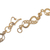 Gold plated filigree link bracelet, 'Beaded Infinity' - 21K Gold Plated Silver Chain Bracelet with Infinity Symbols