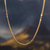 Gold plated chain necklace, 'Bound Chains' - 21K Gold Plated Silver Necklace of Three Linked Chains (image 2b) thumbail