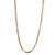 Gold plated chain necklace, 'Bound Chains' - 21K Gold Plated Silver Necklace of Three Linked Chains (image 2c) thumbail