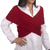 Alpaca blend sweater vest, 'Crisscross Cranberry' - Alpaca Blend Dark Red Crisscross Sweater Vest from Peru (image 2b) thumbail