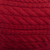 Chaleco suéter en mezcla de alpaca - Chaleco suéter cruzado rojo oscuro mezcla de alpaca de Perú