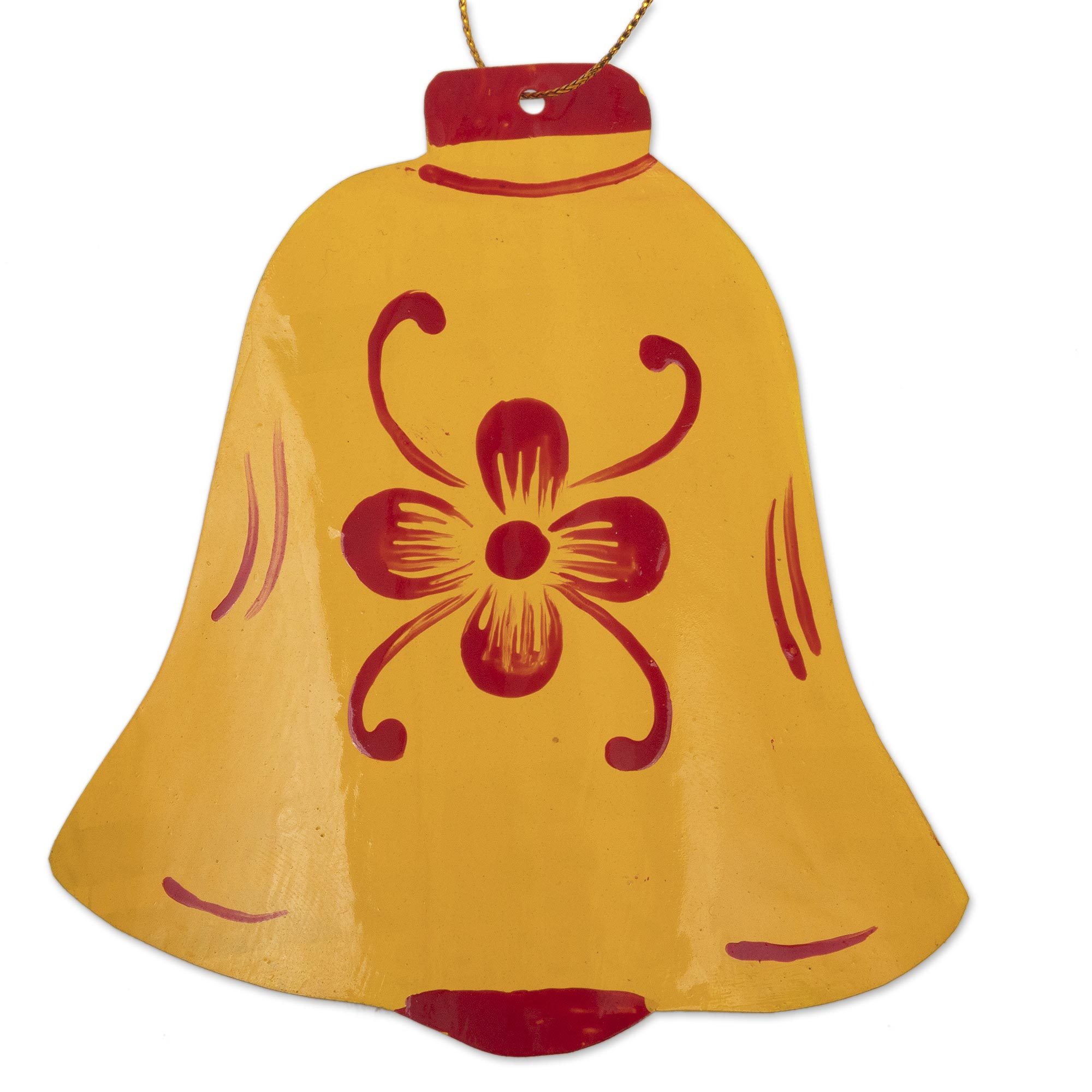 Hand Painted Bell Ornaments (Set of 4) Bells of Christmas NOVICA